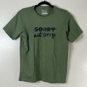Attifit Sorry not Sorry shirt crewneck men’s S green